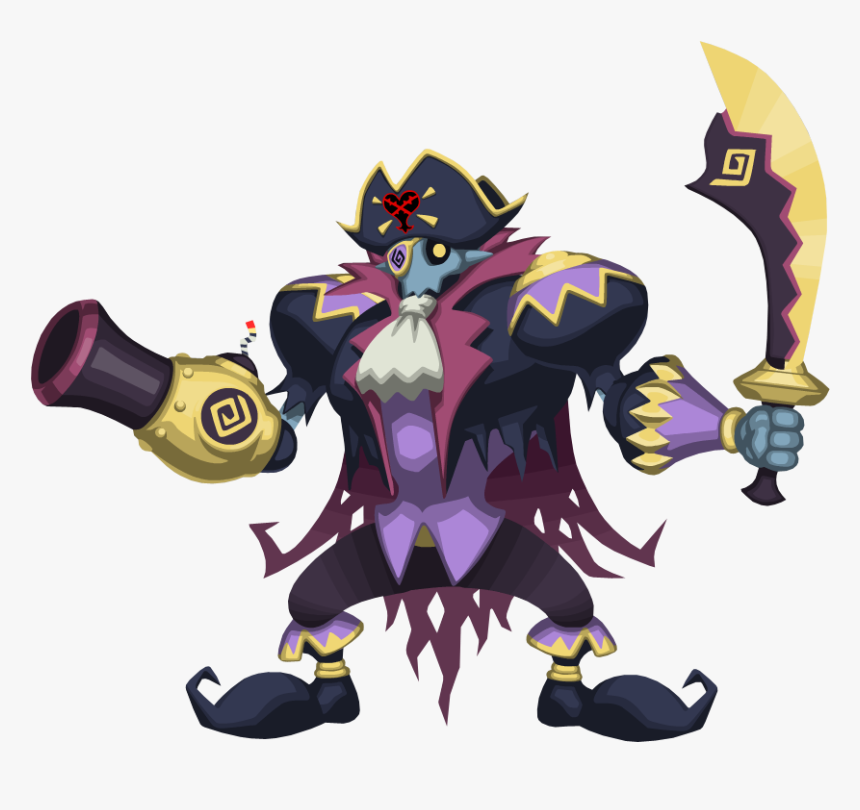 Raid Bosses Kingdom Hearts Union Χ[cross] Kingdom Hearts - Closehanded Captain, HD Png Download