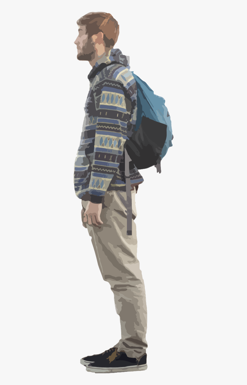 Hiset-student Ged - People Side View Png, Transparent Png