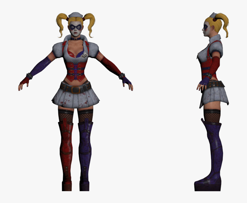 Download Zip Archive - Harley Quinn Arkham Model, HD Png Download