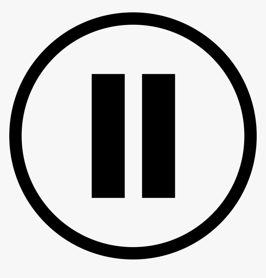 Pause Button - Play Pause Button Png, Transparent Png
