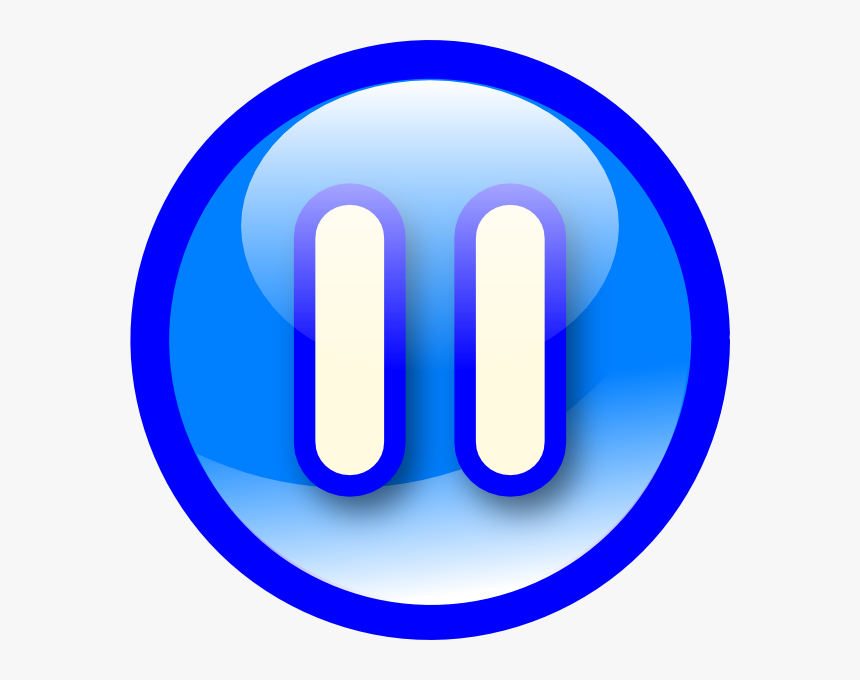 Use These Pause Button Vector Clipart - Pause Button Transparent Background, HD Png Download