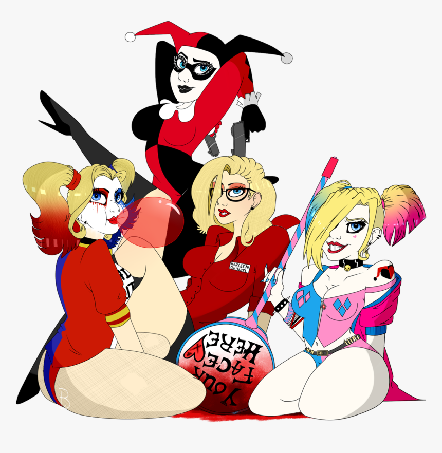 Harley Quinn Evolution - Evolution Of Harley Quinn, HD Png Download