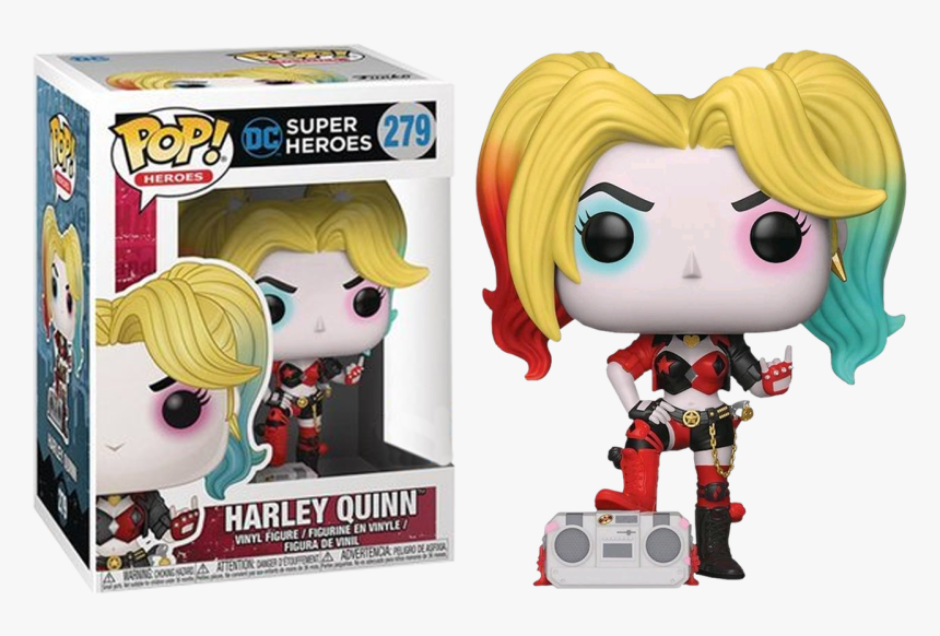 Harley Quinn With Boombox Rebirth Pop Vinyl Figure - Harley Quinn Boombox Funko Pop, HD Png Download