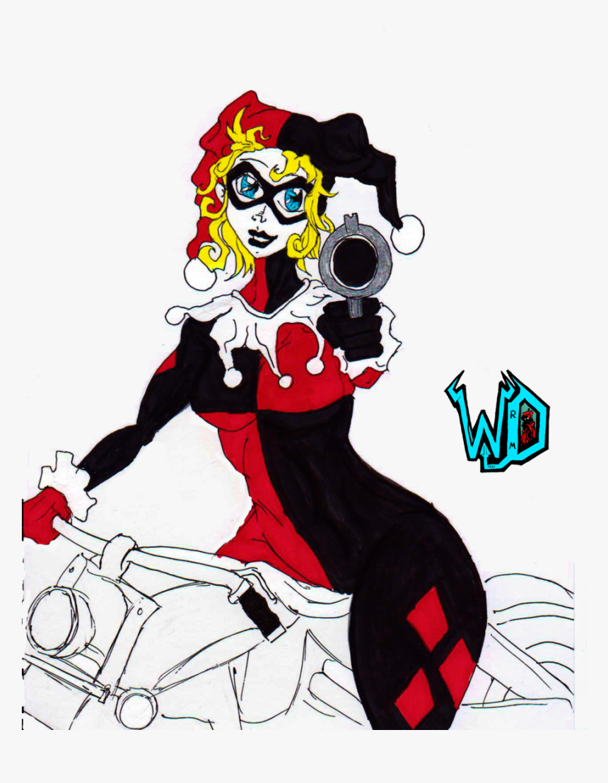 Harley Quinn Joker Art - Cartoon, HD Png Download