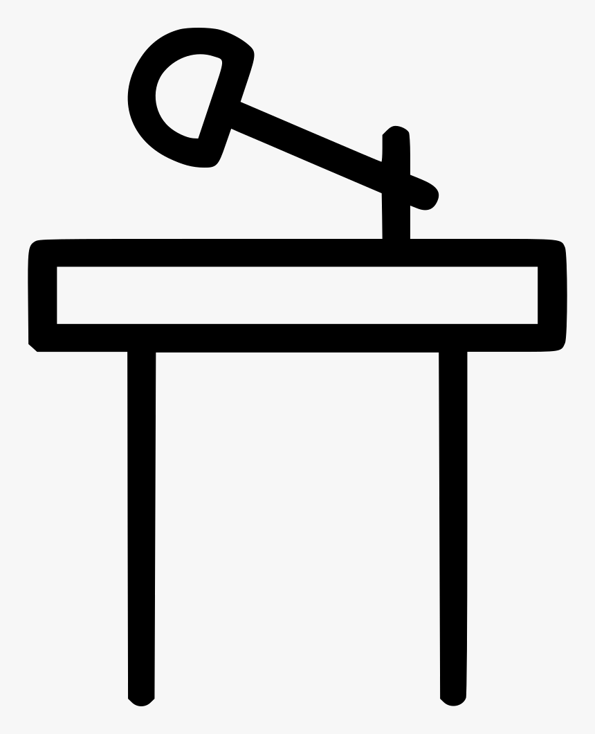 Rostrum Dias Microphone Podium Stage Conference Speech - Conference Stage Icon Png, Transparent Png