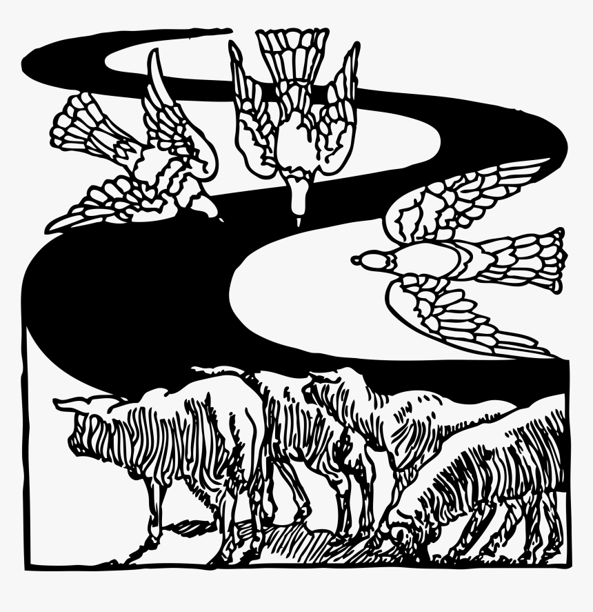 Sheep And Doves Svg Clip Arts - Clip Art, HD Png Download
