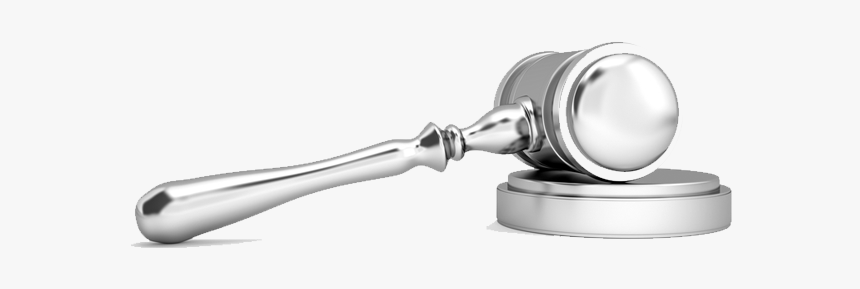 Gavel Png - White Gavel On Transparent Background, Png Download