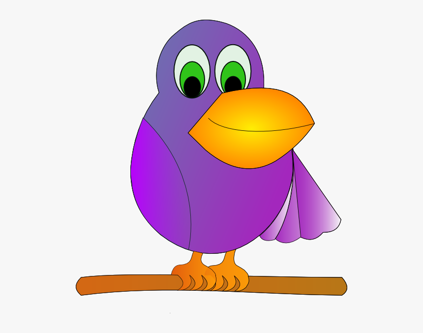 Mr Parrot Svg Clip Arts - Purple Parrot Clipart, HD Png Download