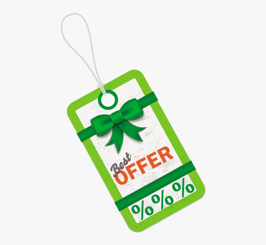 Green Best Offer Hang Tag, HD Png Download