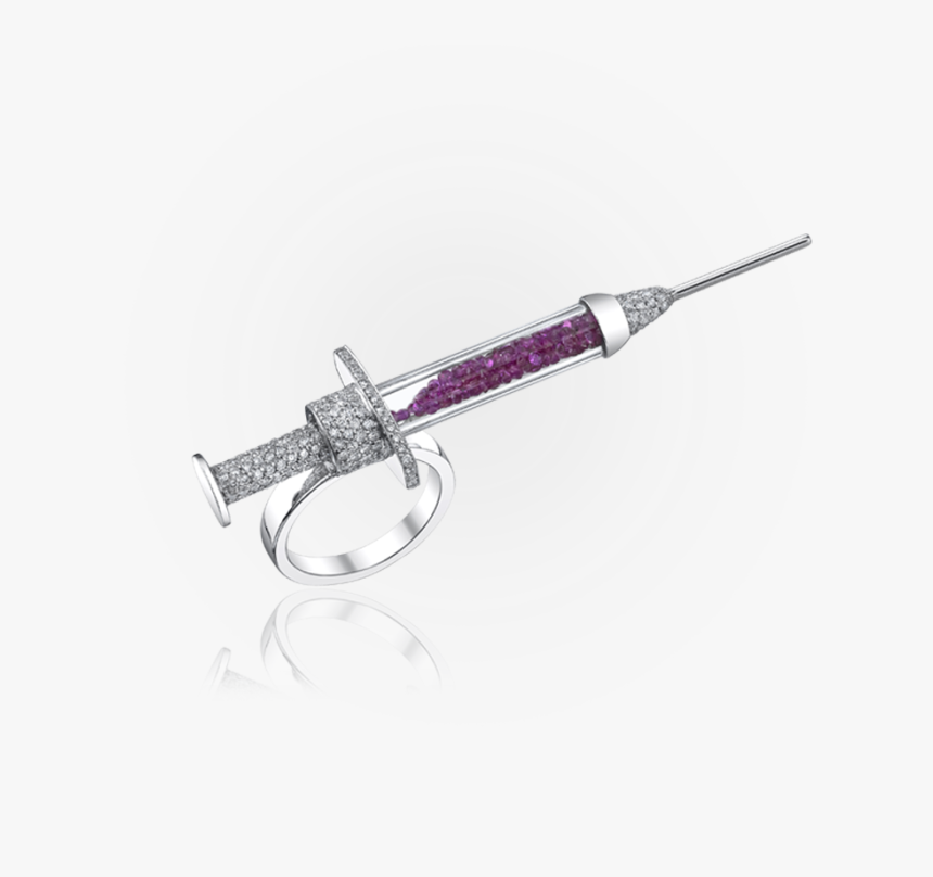 Addiction Collection - Syringe Ring - Jason Of Beverly Hills Syringe Ring, HD Png Download