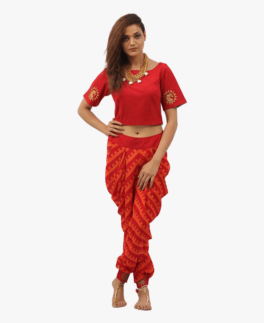 Dhoti Harem Pants With Top, HD Png Download