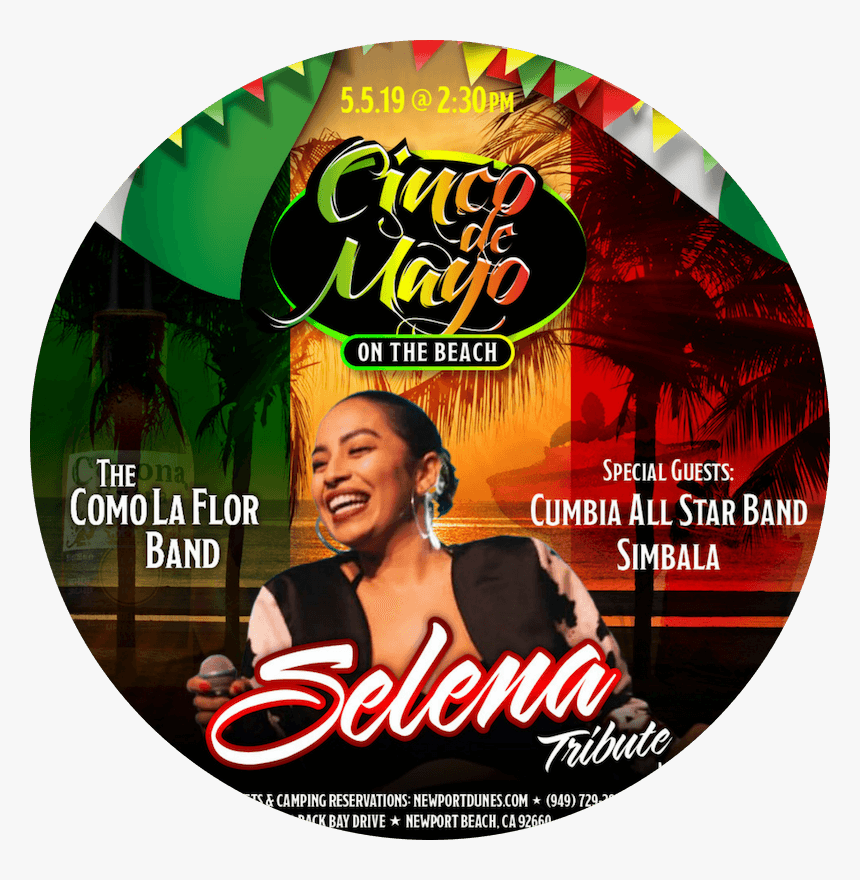 Tunes At The Dunes Banner For Cinco De Mayo - Cinco De Mayo Selena, HD Png Download
