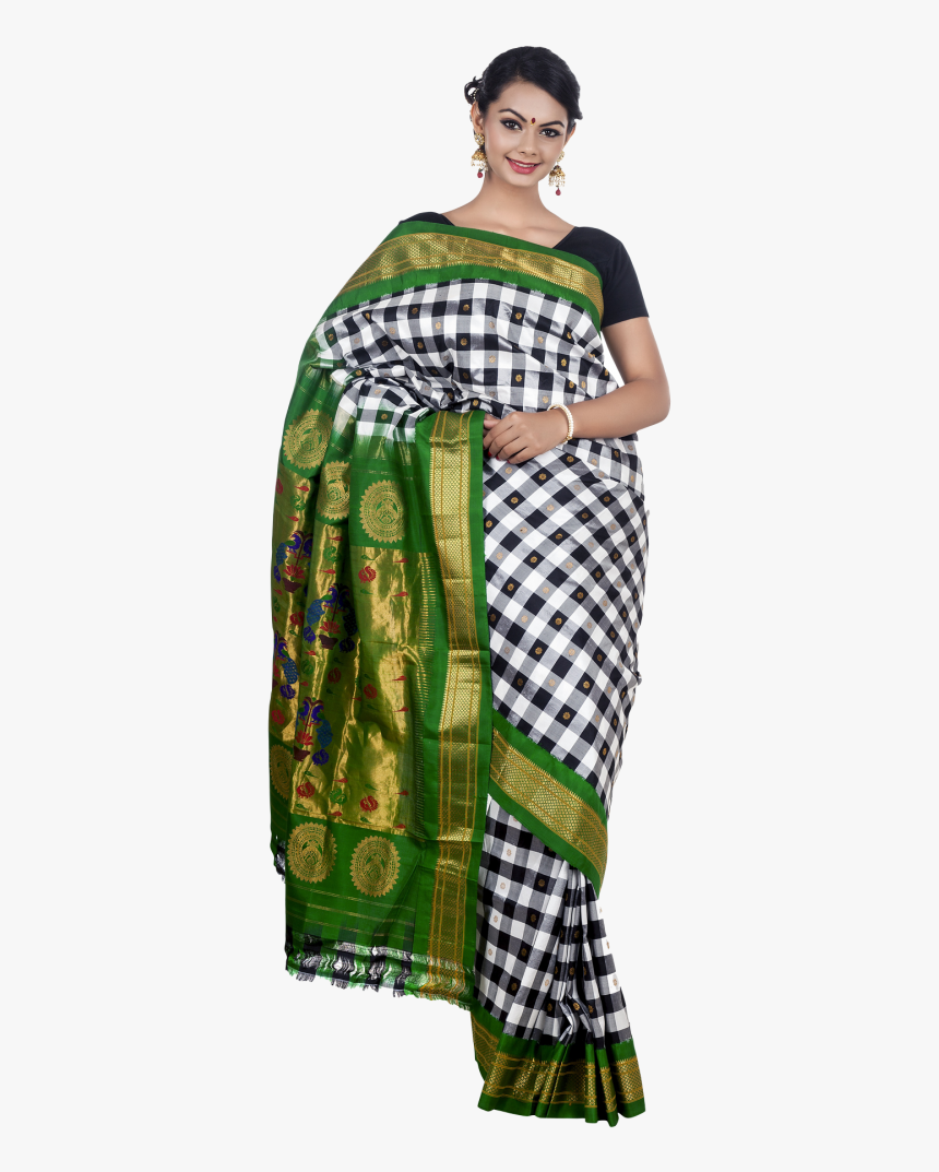 Wedding Saree Png Transparent Image - Ladies In Saree Png, Png Download