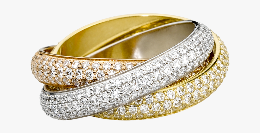 Jewelry Png Image - Кольцо Картьер Три Золота, Transparent Png