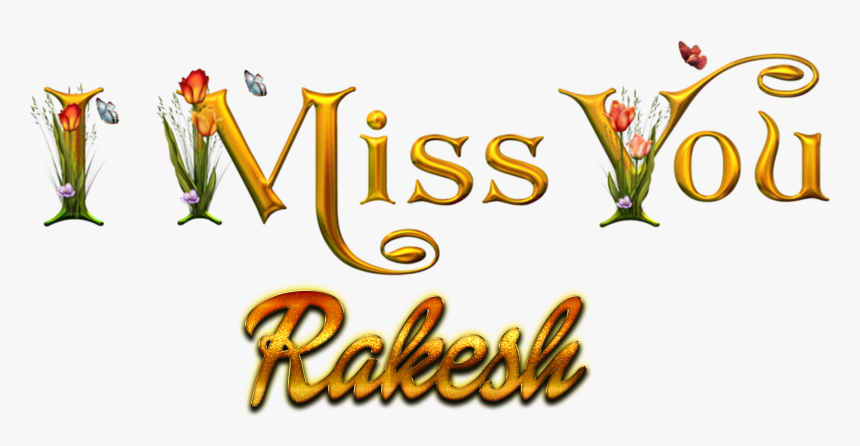 Rakesh Missing You Name Png - Raman Name, Transparent Png