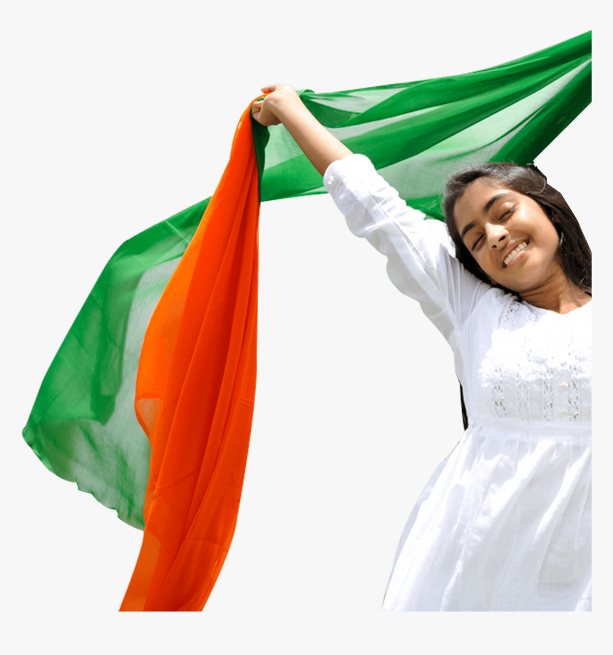 Independence Day Indian Girls, HD Png Download