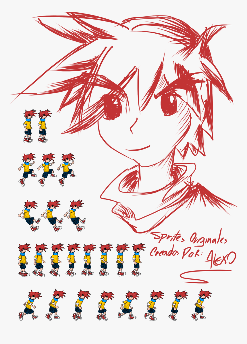 Sprites Originals Walk - Cartoon, HD Png Download