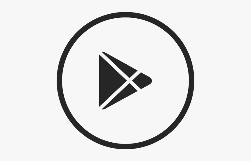 Google Play Icon Png - White Google Play Logo, Transparent Png