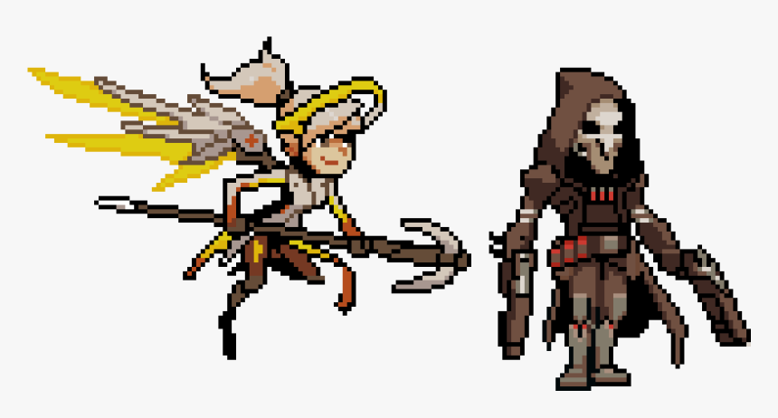 Mercy Pixel Spray Grid, HD Png Download