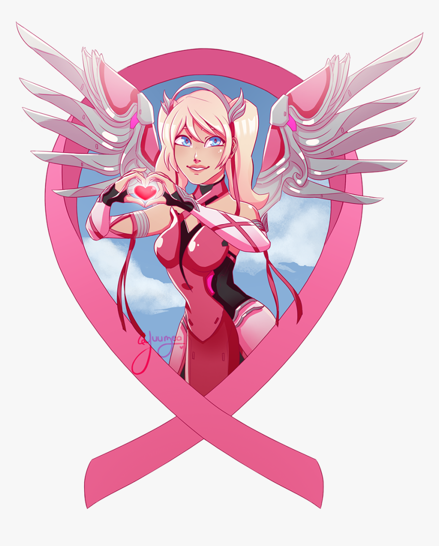 Pink Mercy [f] - Pink Mercy Fanart Transparent, HD Png Download
