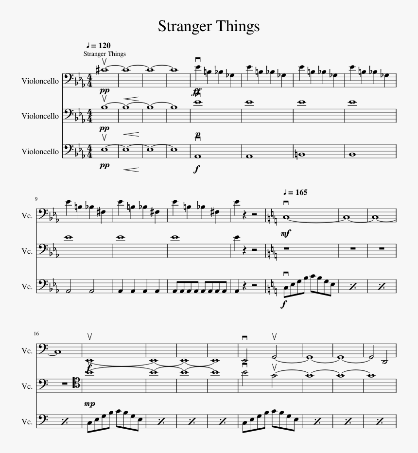 Stranger Things Theme Cello, HD Png Download