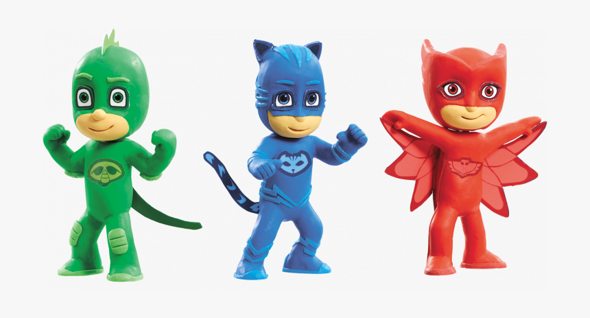 Plasticine Softeez Pj Masks Figures In Cdu - Pj Maker, HD Png Download