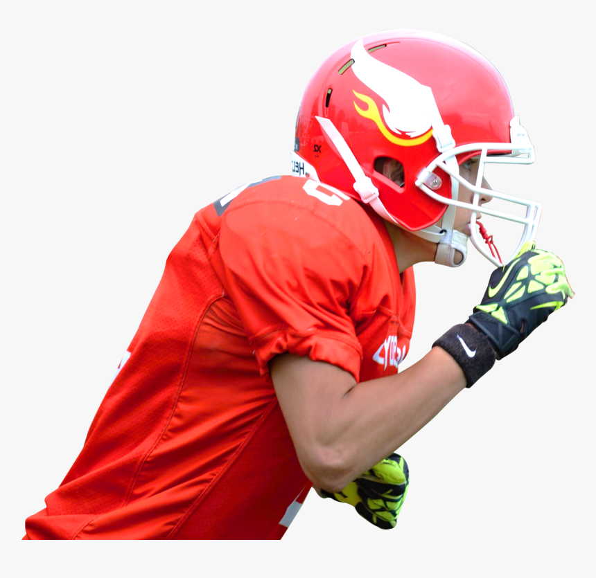 American Football Player Png Image - American Football Transparent Red Players Football, Png Download