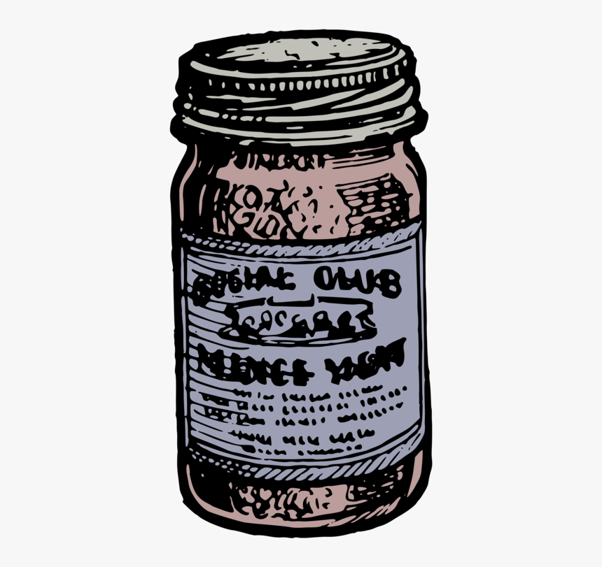 Canning,mason Jar,label - Can Of Jam Transparent, HD Png Download