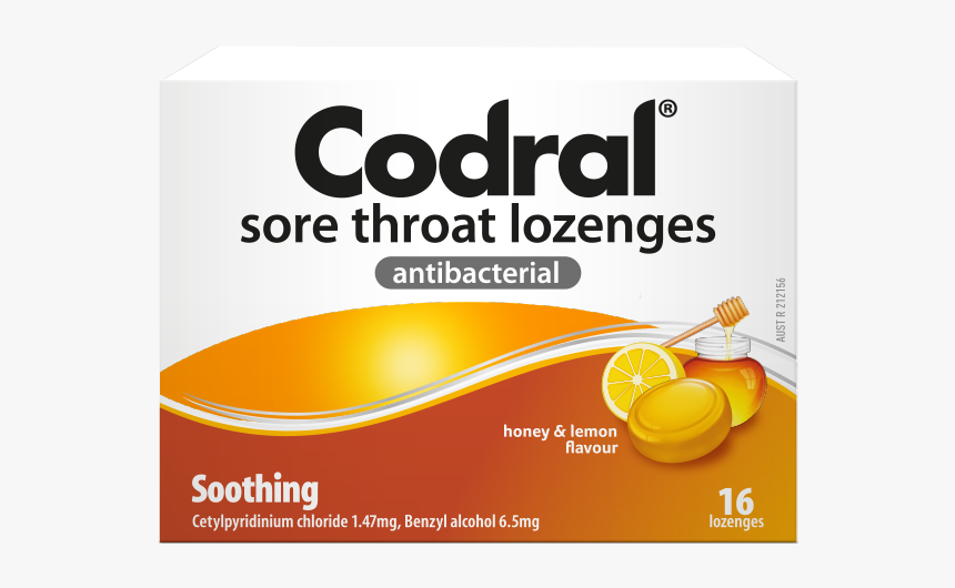 Codral Lozenge Honey Lemon 650x510px 2d - Codral Cold And Flu Tablets, HD Png Download