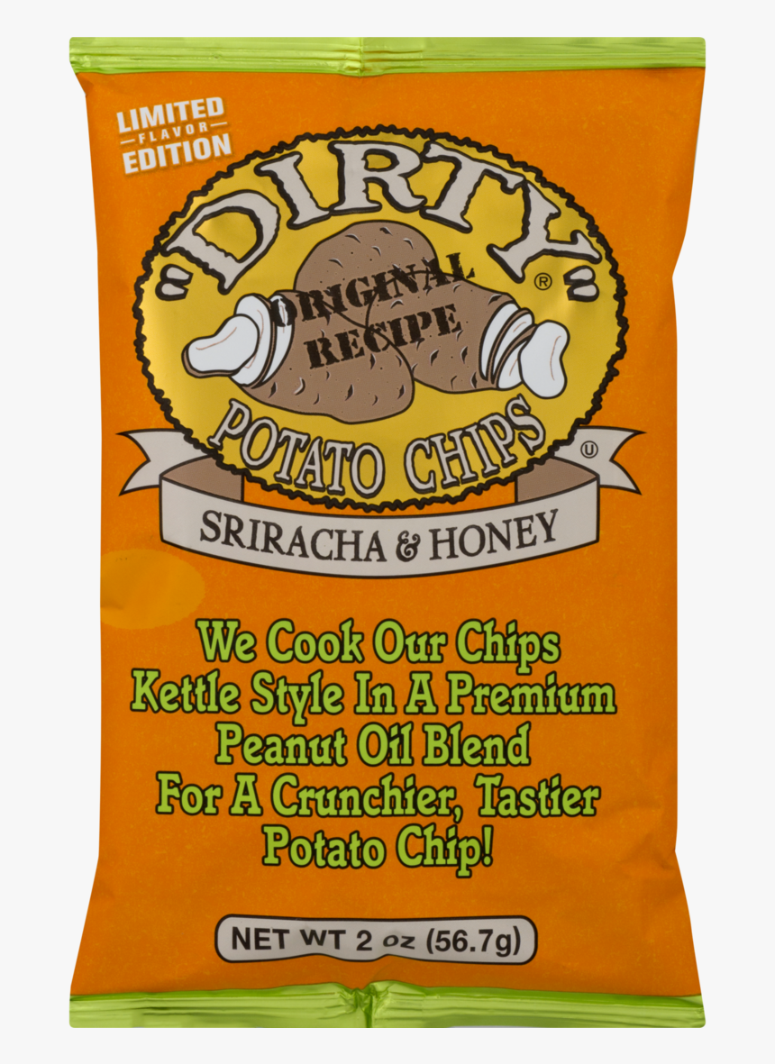 Dirty Kettle Potato Chips, Sriracha & Honey - Dirty Potato Chips, HD Png Download