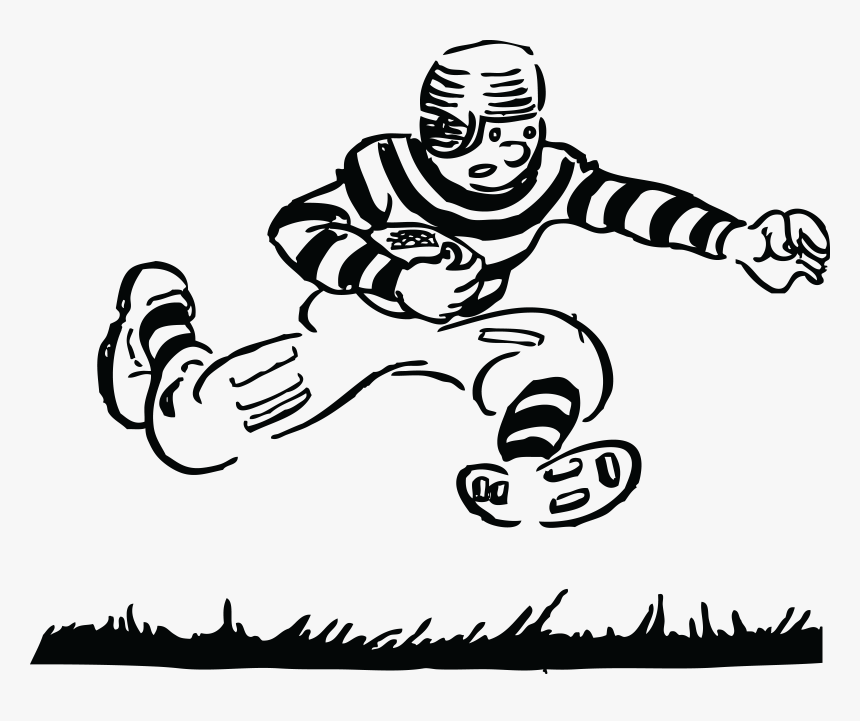 Old Time Football Player Clip Arts - Vintage Football Clip Art, HD Png Download