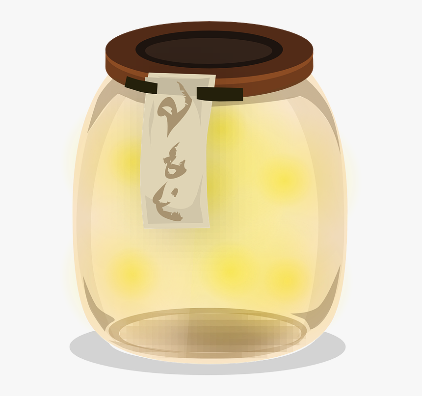 Fireflies In A Jar Png, Transparent Png