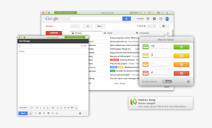 Kiwi Für Gmail, HD Png Download