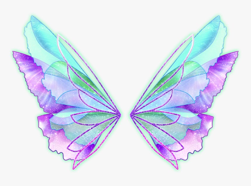 #wings #fairy #fairies #fairywings #cute #kawaii #aqua - Winx Club Flora Onyrix, HD Png Download