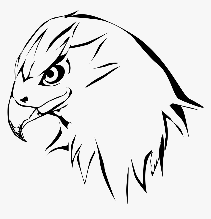 Hawk Clip Art Black And White
