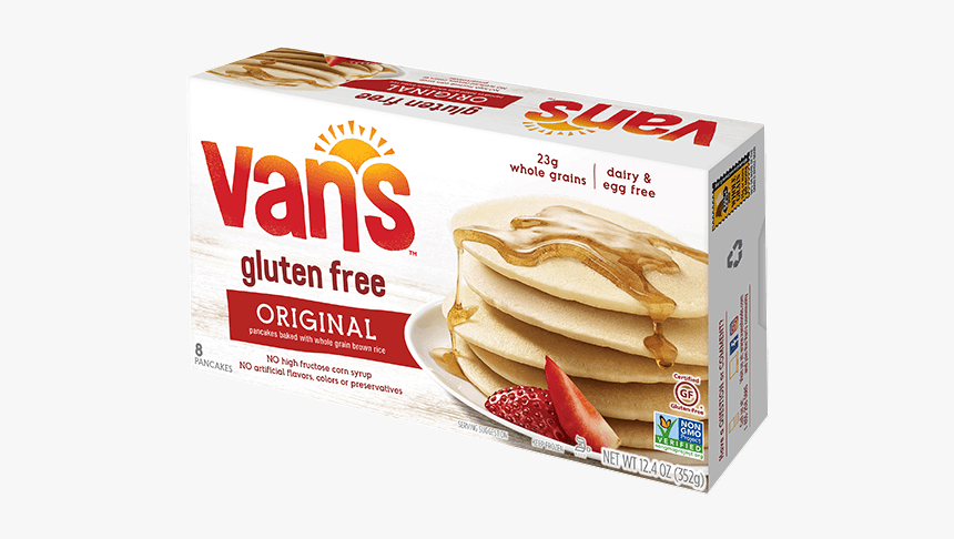 Gluten Free Pancakes - Vans Gluten Free Blueberry Waffles, HD Png Download