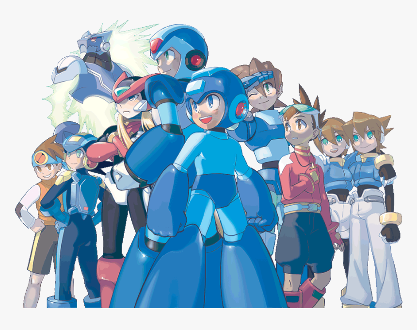 Mega Man Series Characters - Everlasting Peace 25 Years Of Mega Man, HD Png Download