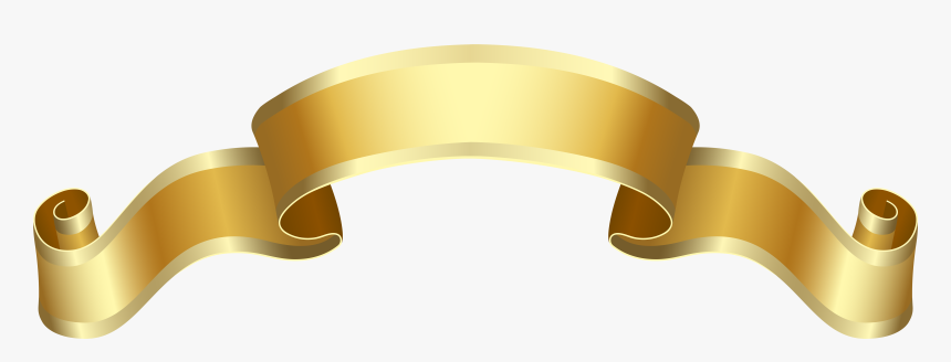 Png Gold Banner - Banner Gold Deco, Transparent Png