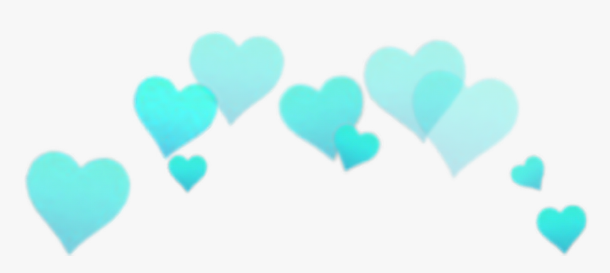 Corona De Corazones Tumblr Png - Heart Crown Png Blue, Transparent Png