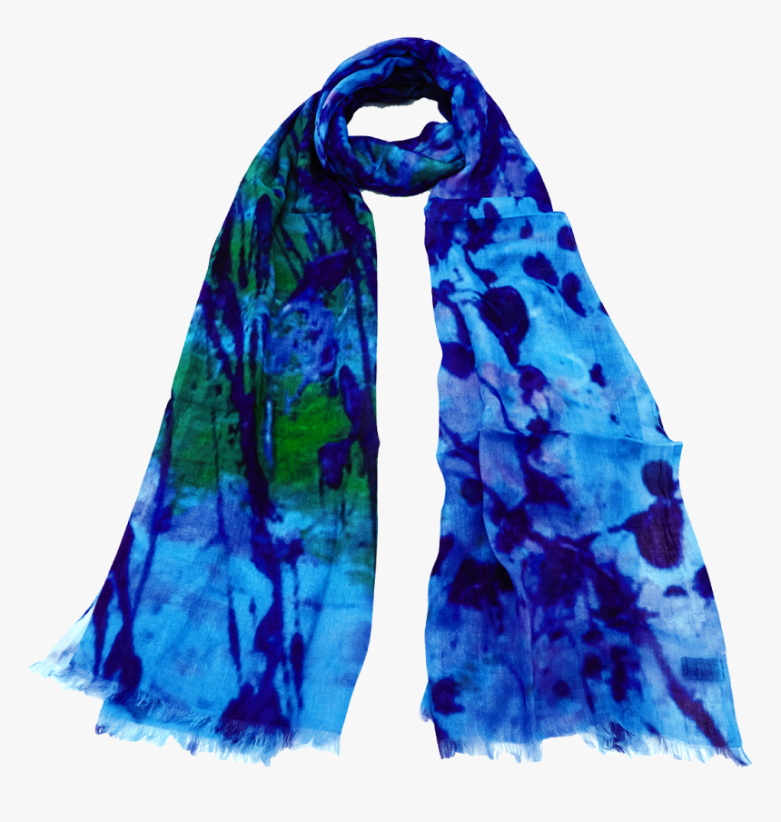 Transparent Blue Splatter Png - Scarf, Png Download