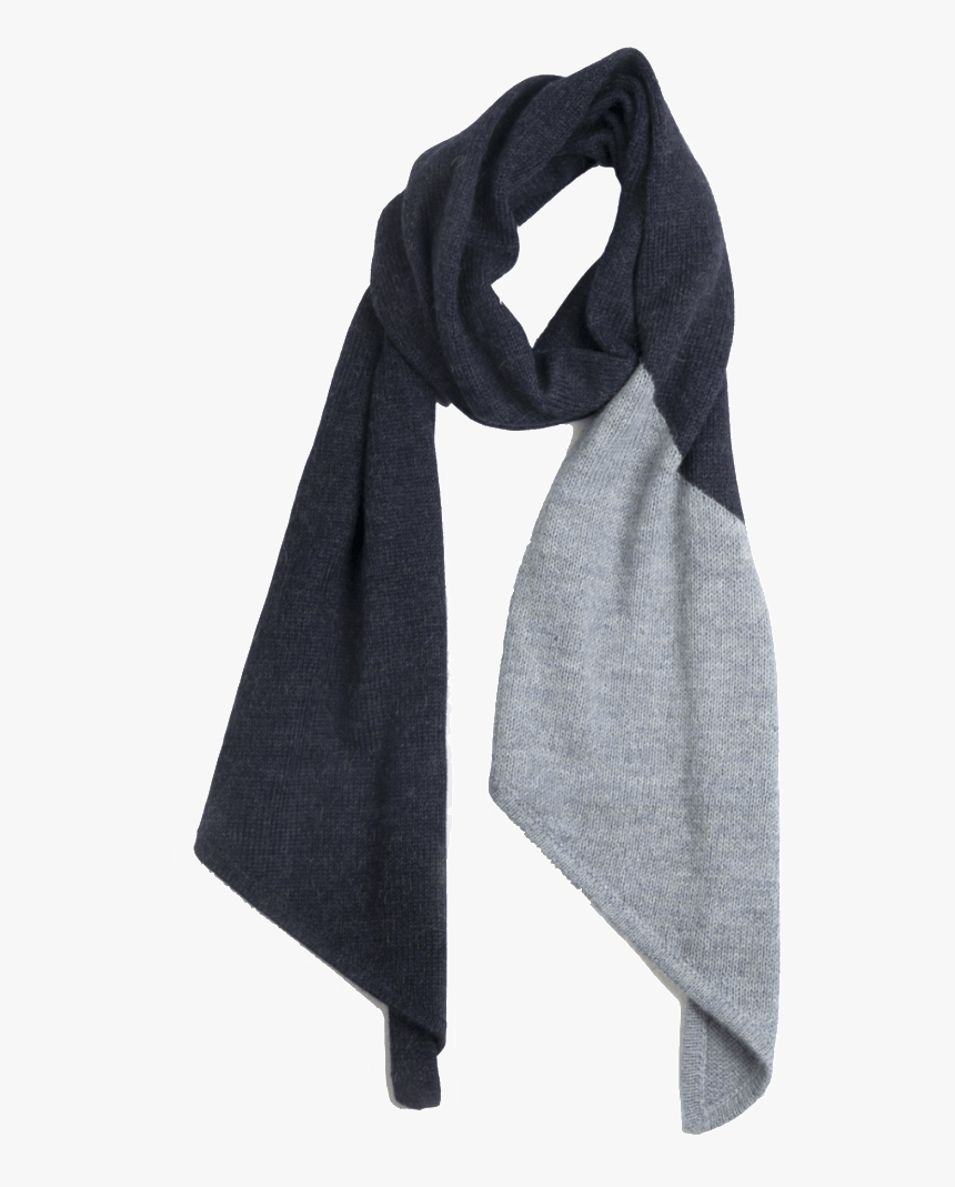 Blue Grey Scarf - Scarves Png, Transparent Png