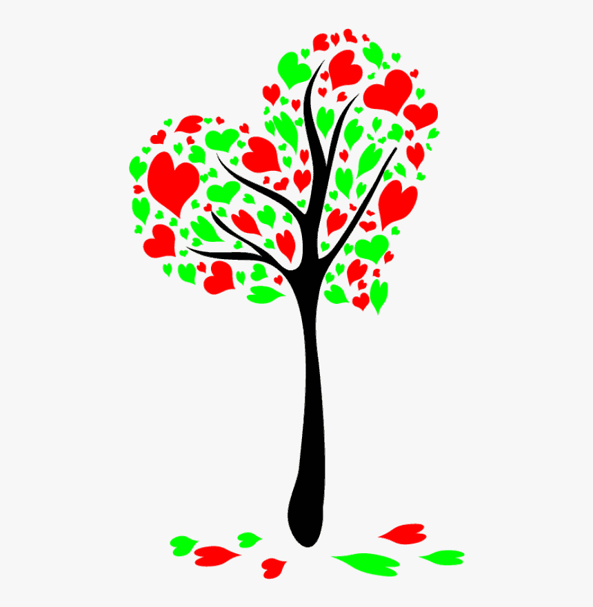 Imagenes De Arboles De Corazones Archivo De Vectores - Arvore De Coração Rosa, HD Png Download
