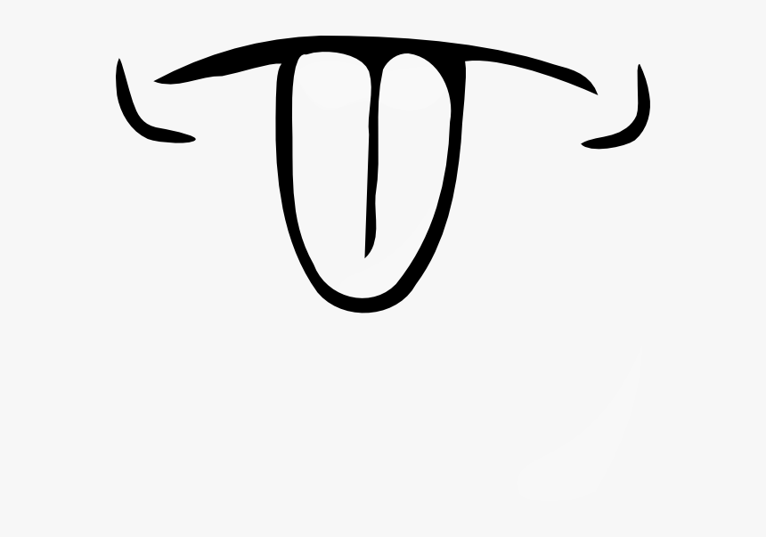 Tongue Svg Clip Arts Tongue Clipart Black And White, HD Png Download