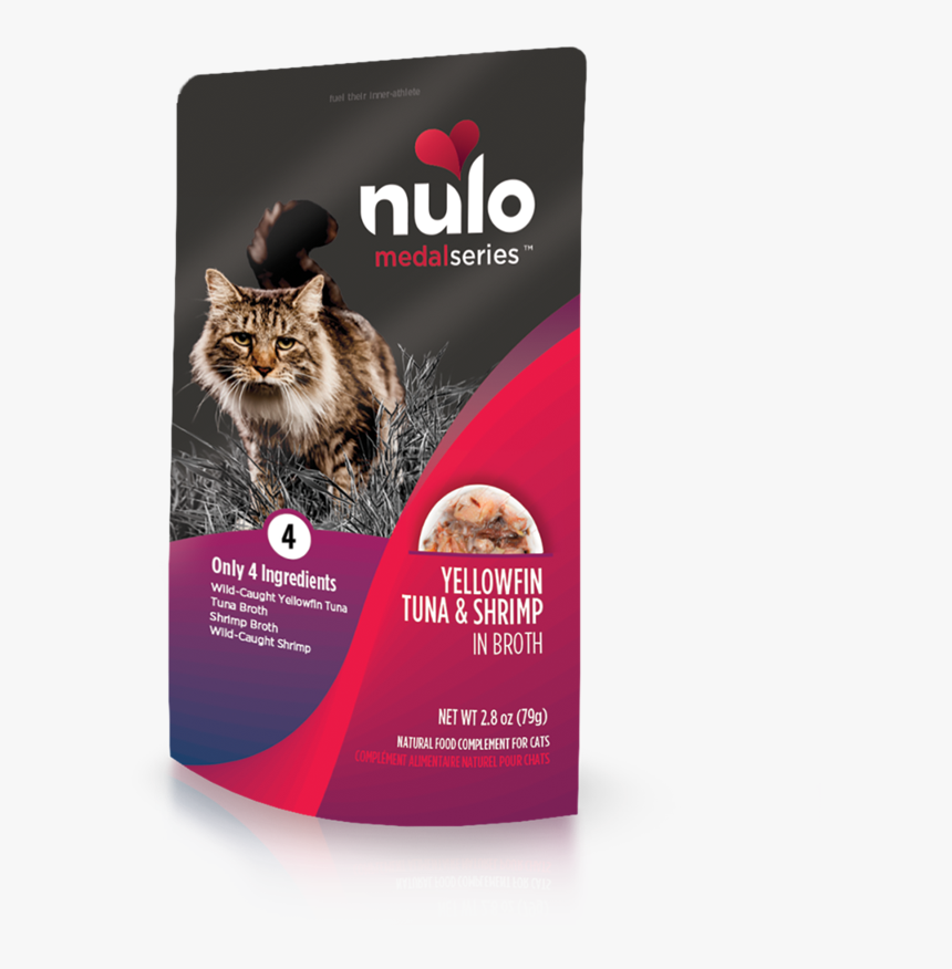 Medalseries Yellowfin Tuna & Shrimp In Broth Recipe - Nulo 4 Cat Pouches, HD Png Download