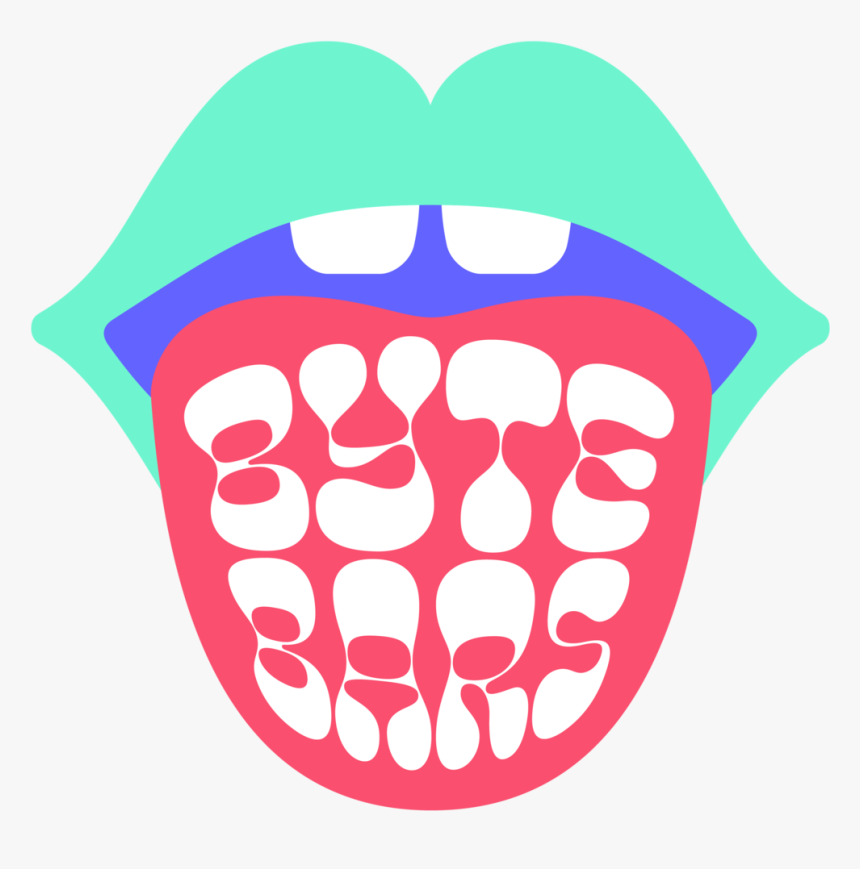 03 Byte Logo Tongue Seafoamlips Rgb Large, HD Png Download