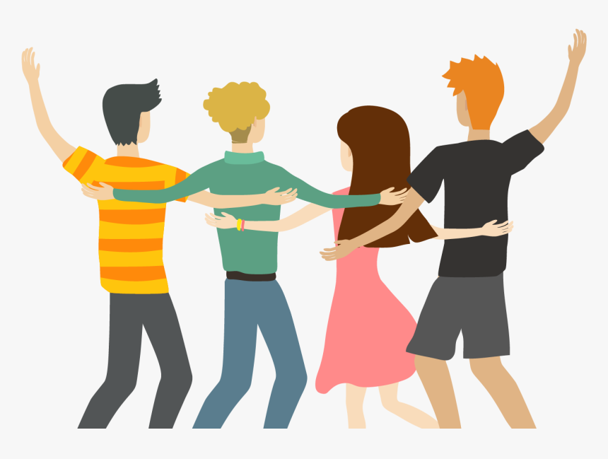 Friends Raised Their Hands To Celebrate 1500*1000 - Tongue Twister About Friends, HD Png Download