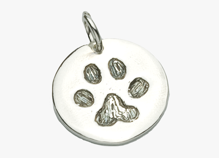 Dog Paw Charm, Carved - Locket, HD Png Download