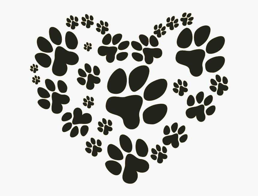 Paw Prints On Our Hearts Sticker , Png Download - Puppy Paws, Transparent Png