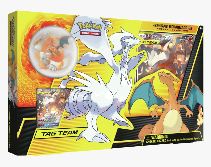 Pokemon Tcg Reshiram & Charizard Gx Figure Collection, HD Png Download