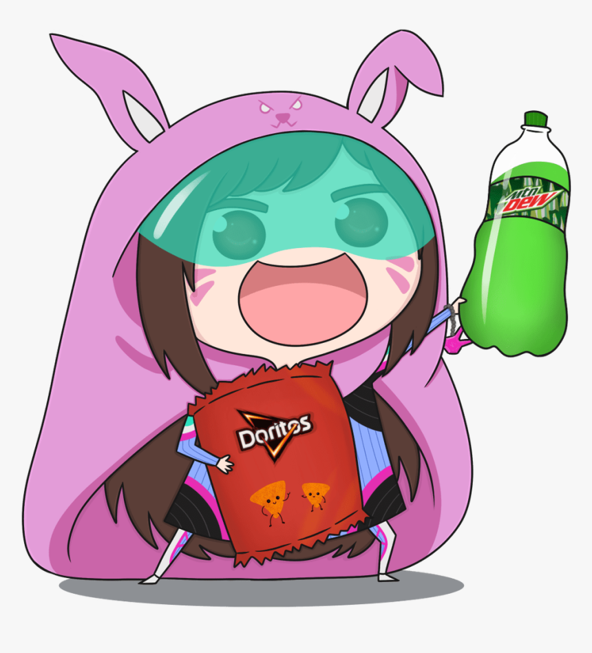 Umaru Chan Dva , Png Download - Dva Doritos And Mountain Dew, Transparent Png